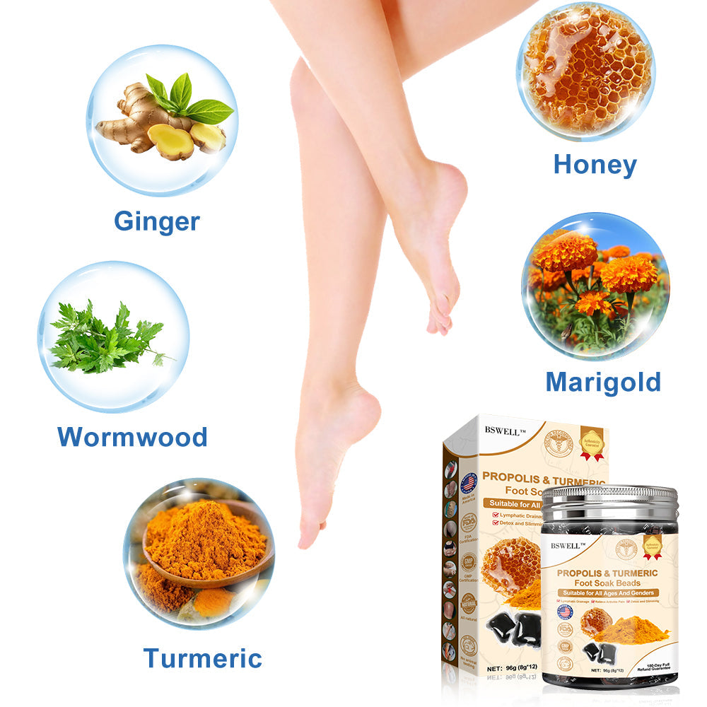 🦶🏻🔥80% OFF🏅BSWELL™ Propolis & Turmeric Foot Soak Beads