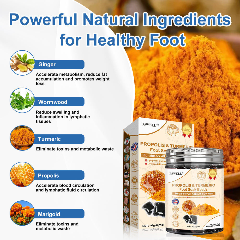 🦶🏻🔥80% OFF🏅BSWELL™ Propolis & Turmeric Foot Soak Beads